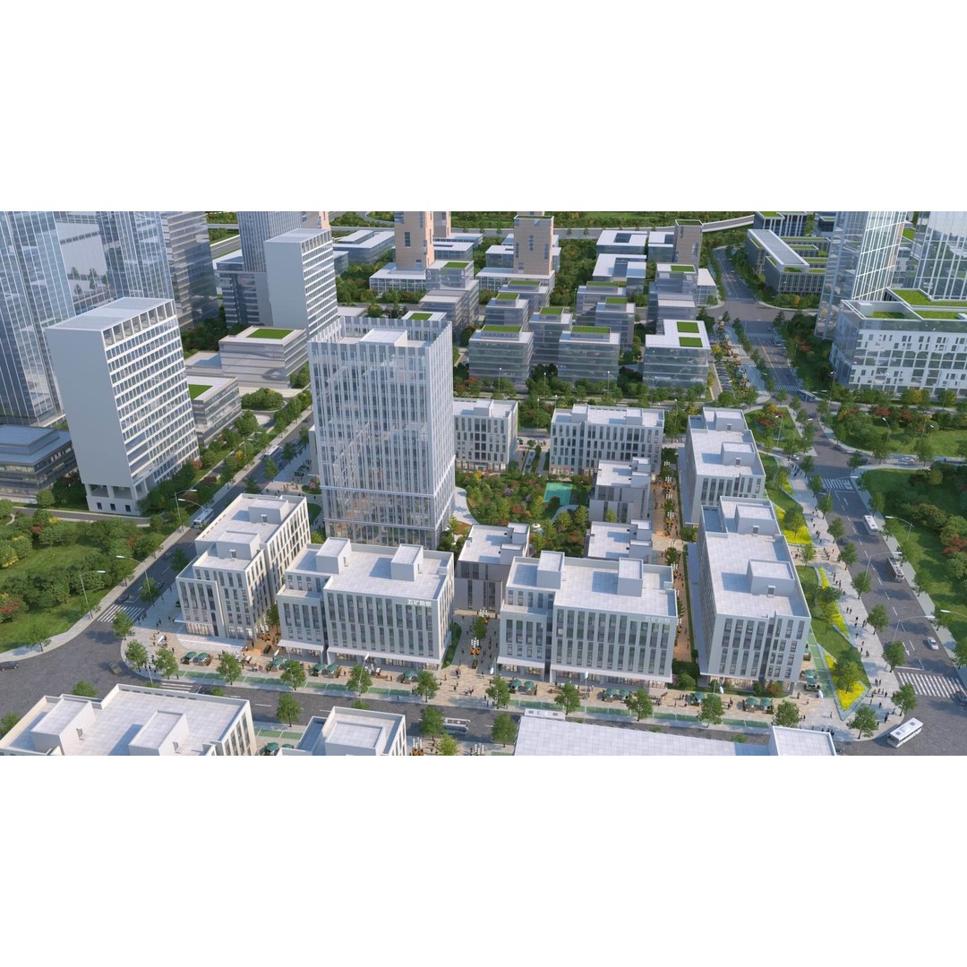Architectural Animation Shots 3D Model – Urban Cityscape, FBX, OBJ, V-Ray - View 3