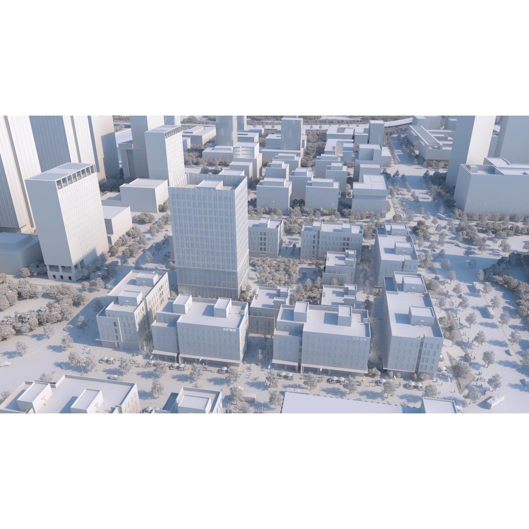 Architectural Animation Shots 3D Model – Urban Cityscape, FBX, OBJ, V-Ray - View 8