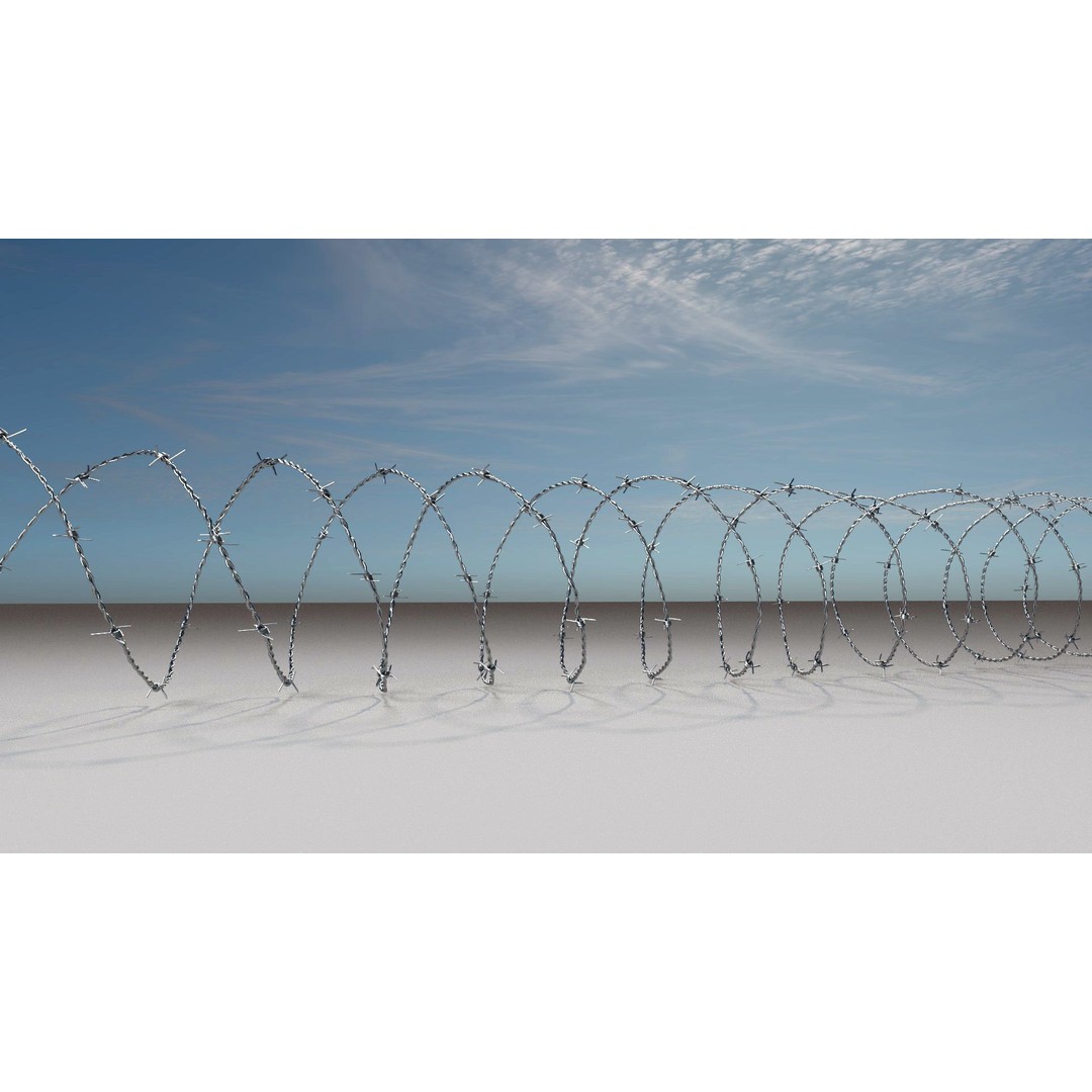 Fence 3D Model – Low Poly PBR Game Asset, FBX, Blender - View 19