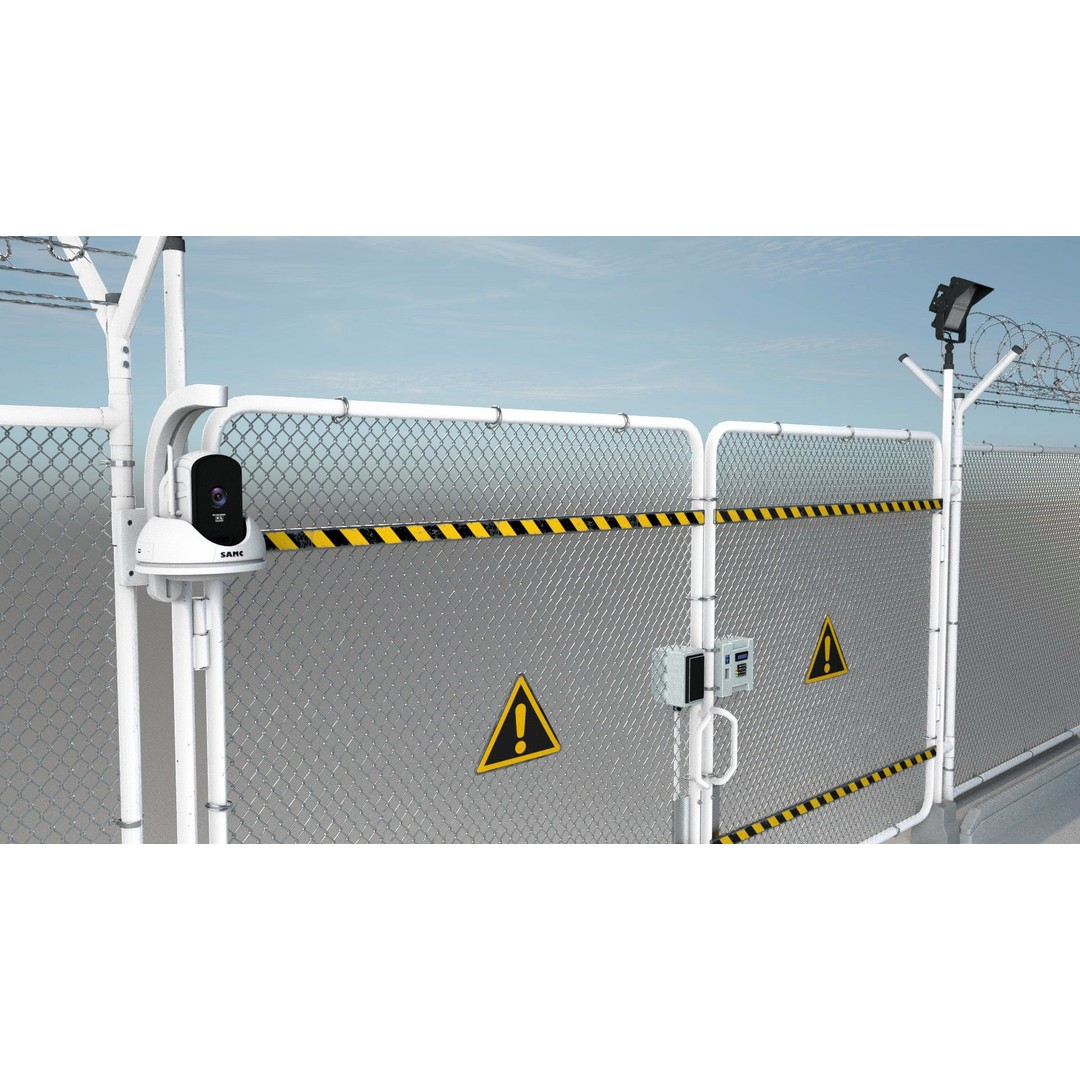 Fence 3D Model – Low Poly PBR Game Asset, FBX, Blender - View 6