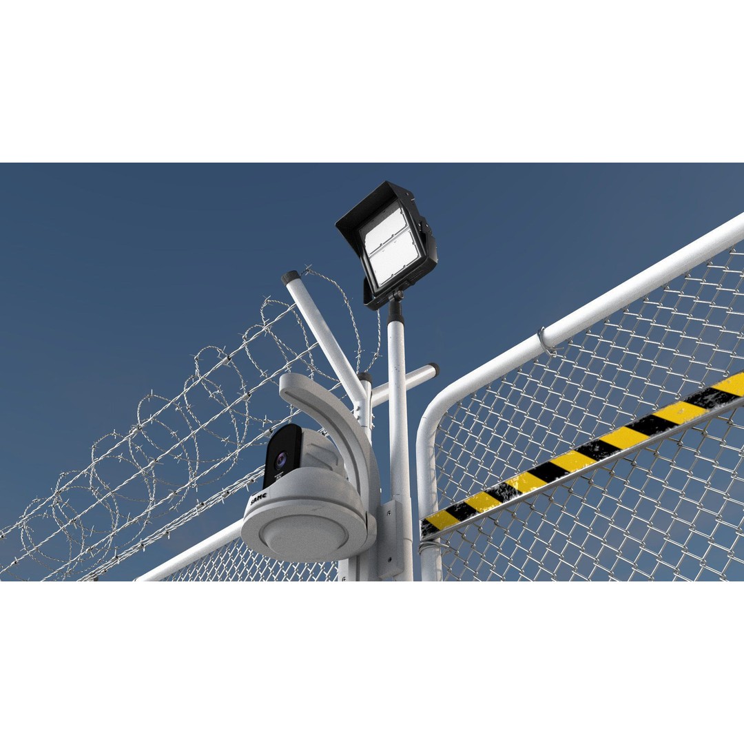 Fence 3D Model – Low Poly PBR Game Asset, FBX, Blender - View 8