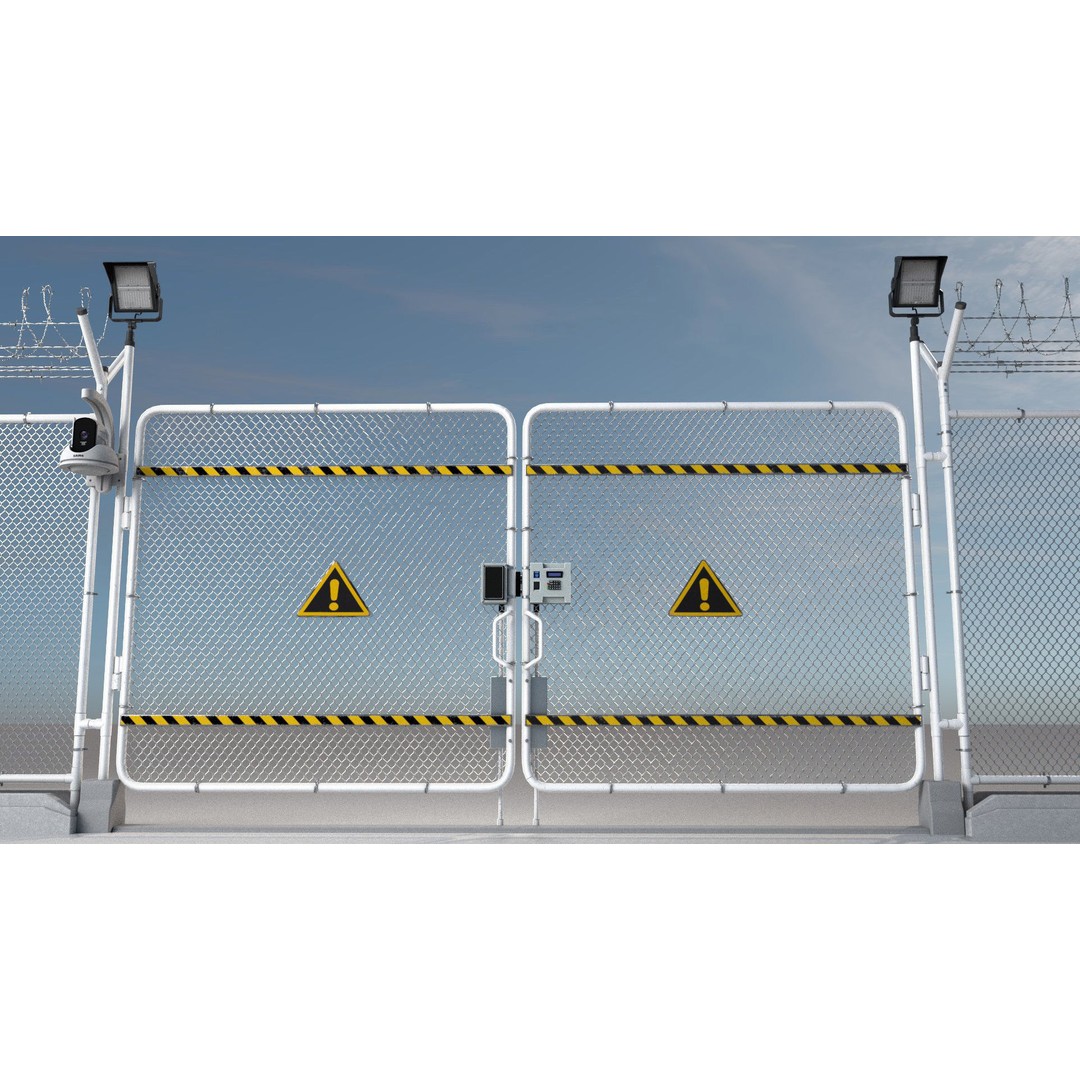 Fence 3D Model – Low Poly PBR Game Asset, FBX, Blender - View 9