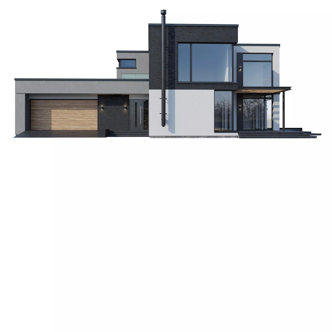 Modern House 3D Model – Architectural Design, FBX & Blender Files - View 14