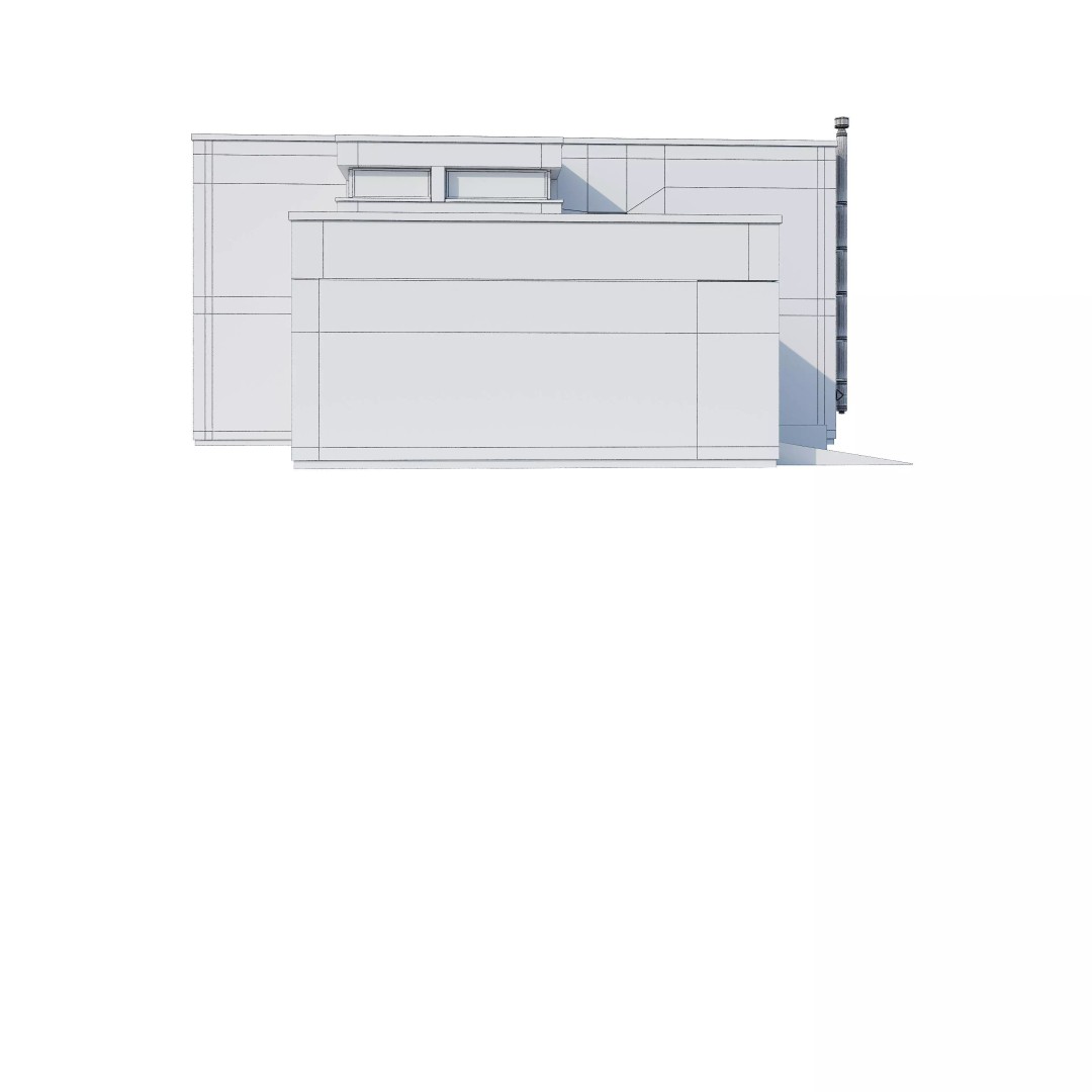Modern House 3D Model – Architectural Design, FBX & Blender Files - View 25
