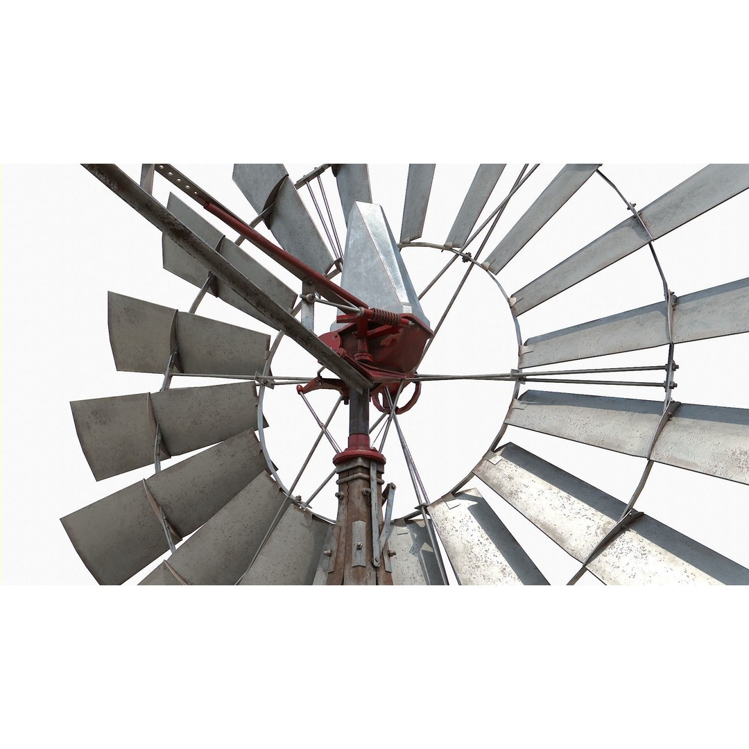 Old Windmill 3D Model – Low Poly Architectural Asset, FBX - View 10