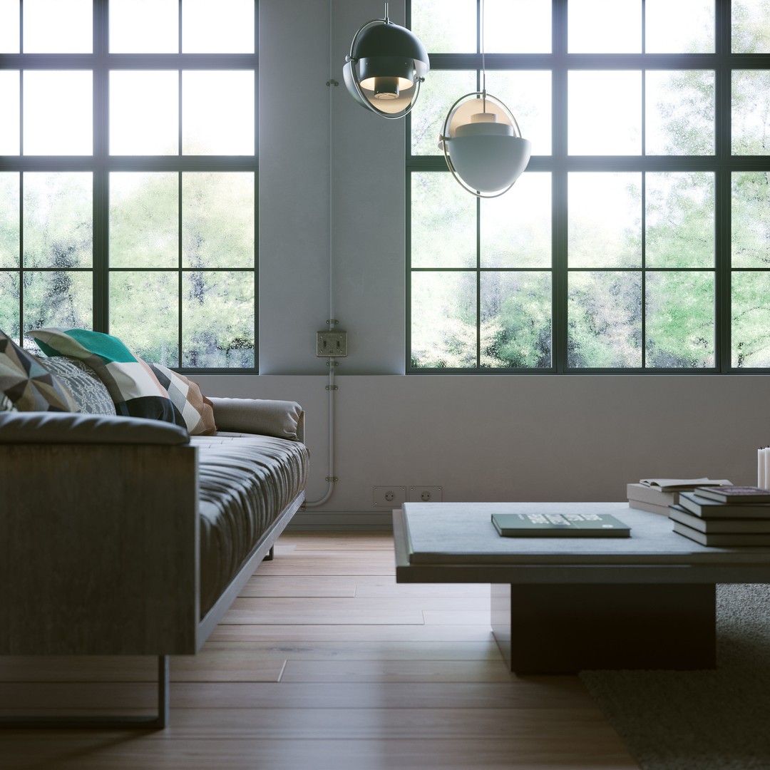 Industrial Loft 3D Model – Textured Interior Scene for Cinema 4D - View 12