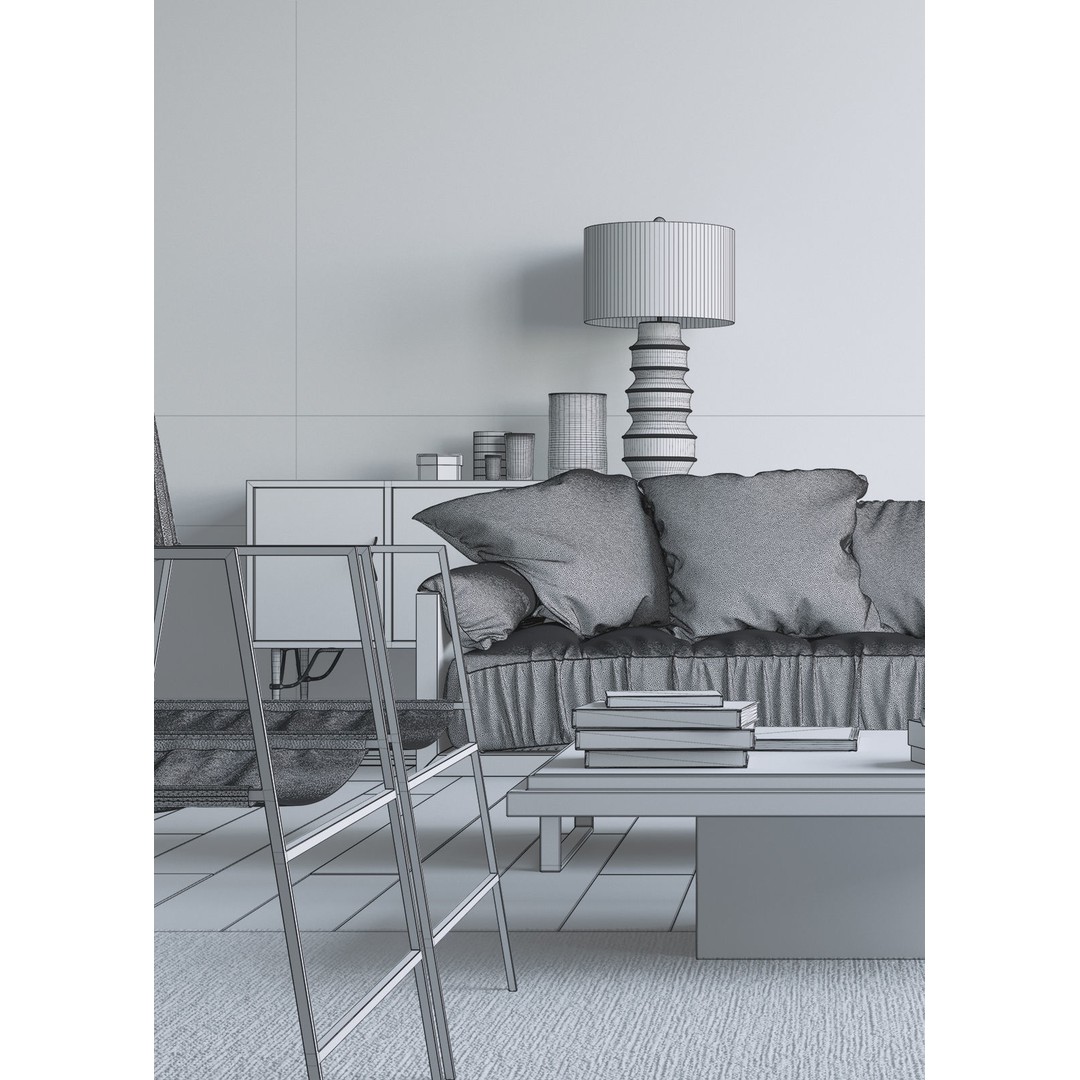 Industrial Loft 3D Model – Textured Interior Scene for Cinema 4D - View 14