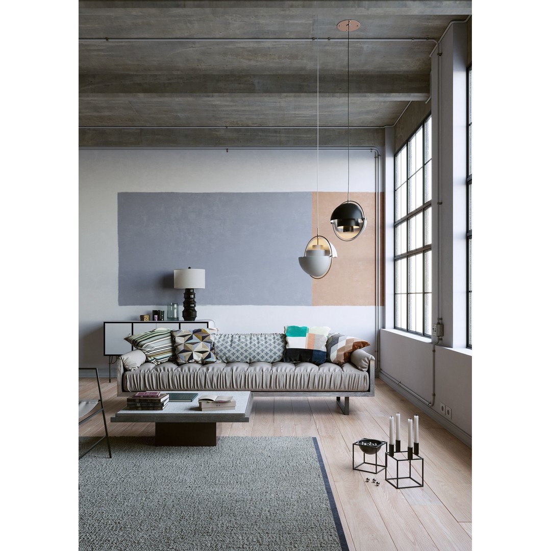 Industrial Loft 3D Model – Textured Interior Scene for Cinema 4D - View 3