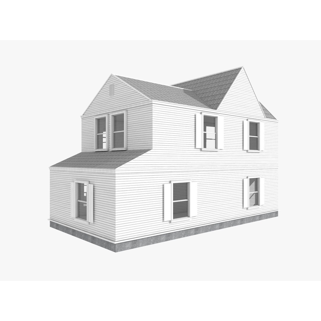 Five House Collection 3D Model – Architectural Exterior Designs, FBX, Blender - View 10