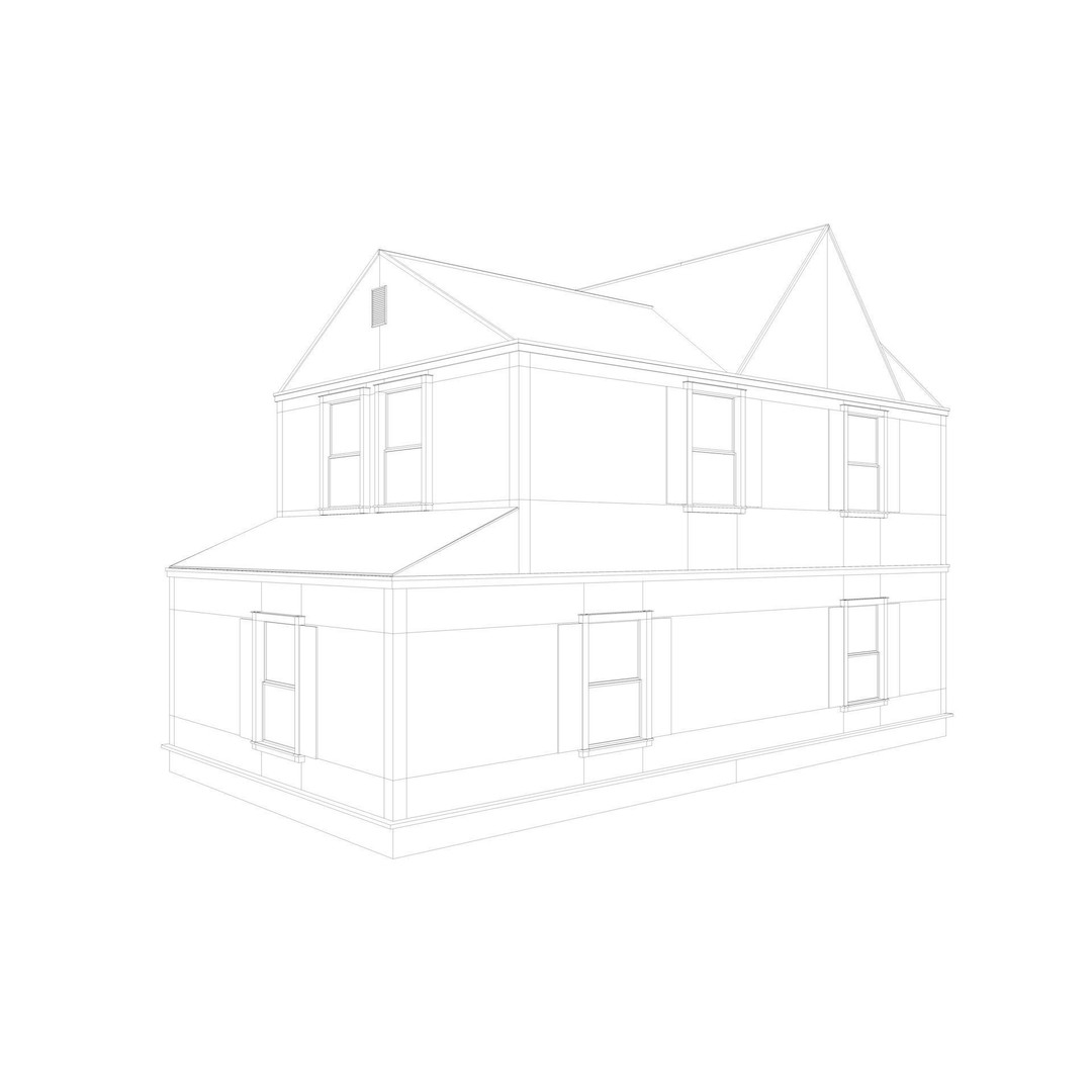 Five House Collection 3D Model – Architectural Exterior Designs, FBX, Blender - View 12