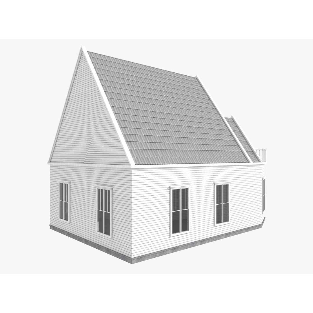Five House Collection 3D Model – Architectural Exterior Designs, FBX, Blender - View 18