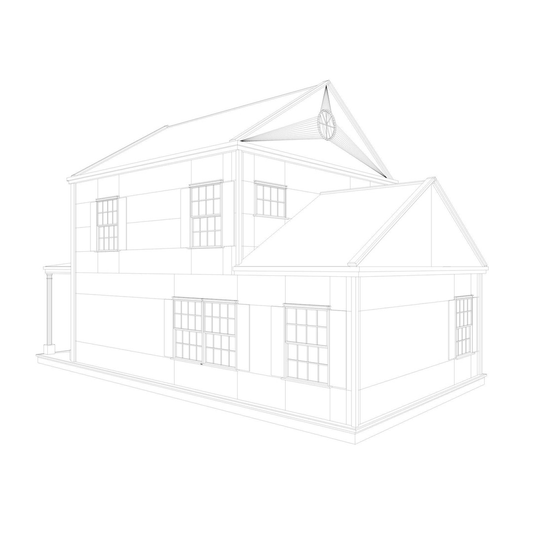 Five House Collection 3D Model – Architectural Exterior Designs, FBX, Blender - View 8