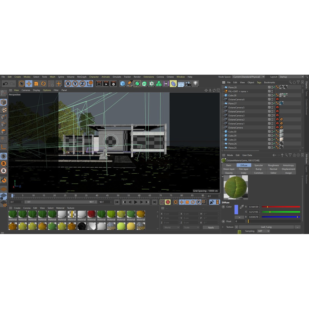 Casa Blanca 3D Model – Modern Architectural Exterior, Octane Ready - View 7