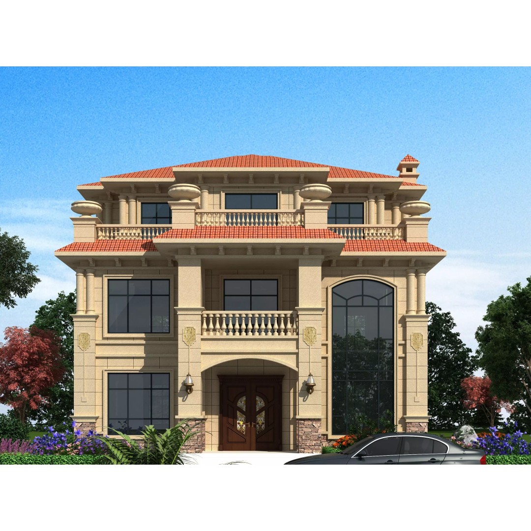 Luxury Villa 3D Model – High Poly Architectural Design, FBX & OBJ - View 2