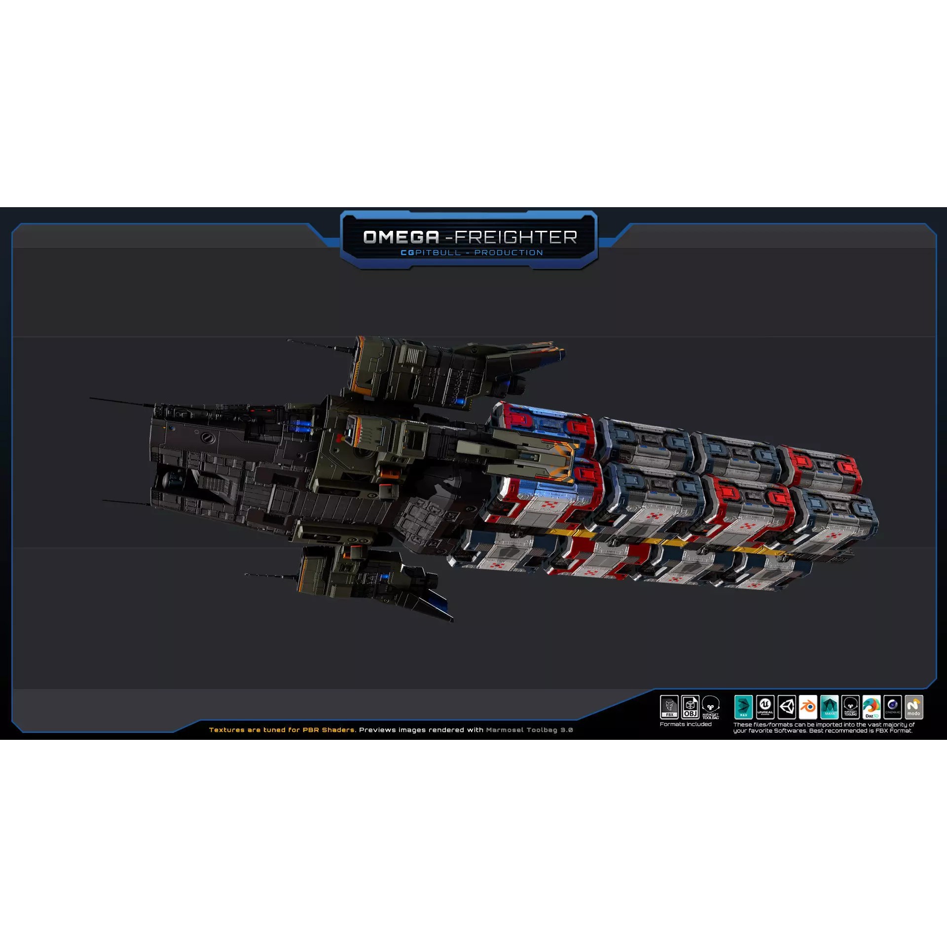 Starships Pack03 - Low-Poly Game-Ready 3D Model - View 31