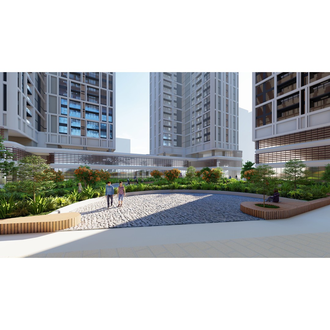 Apartment 3D Model – Architectural 25-Story Building, Revit & Lumion - View 16