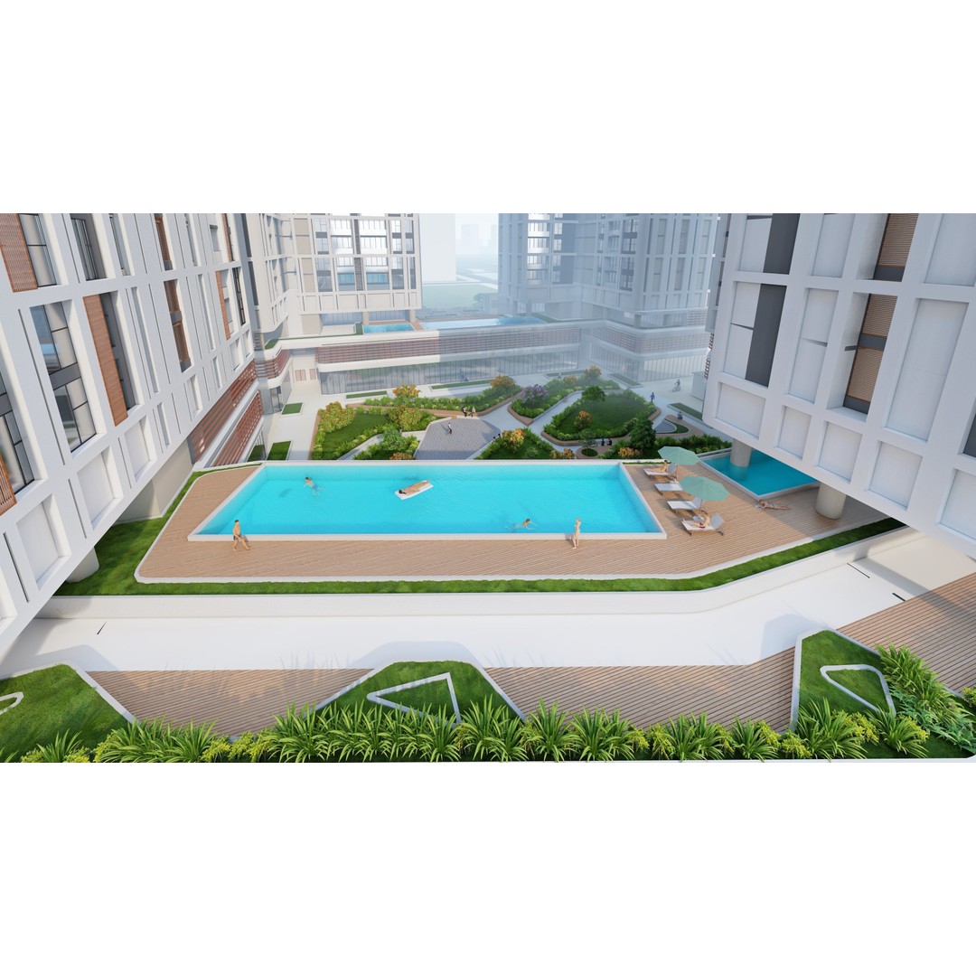 Apartment 3D Model – Architectural 25-Story Building, Revit & Lumion - View 17
