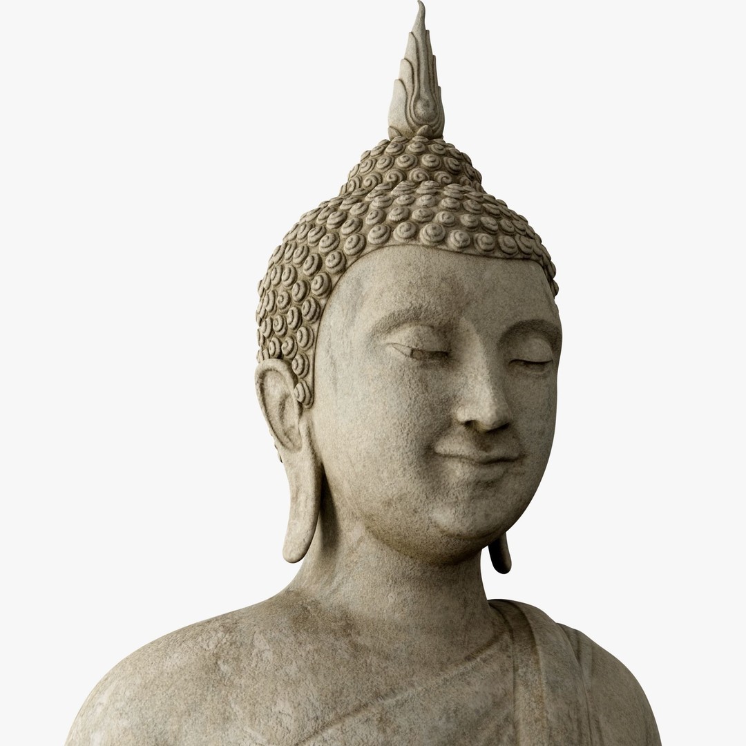 Thai Buddha Statue 3D Model – Low Poly PBR Asset for Games and Renders - View 10