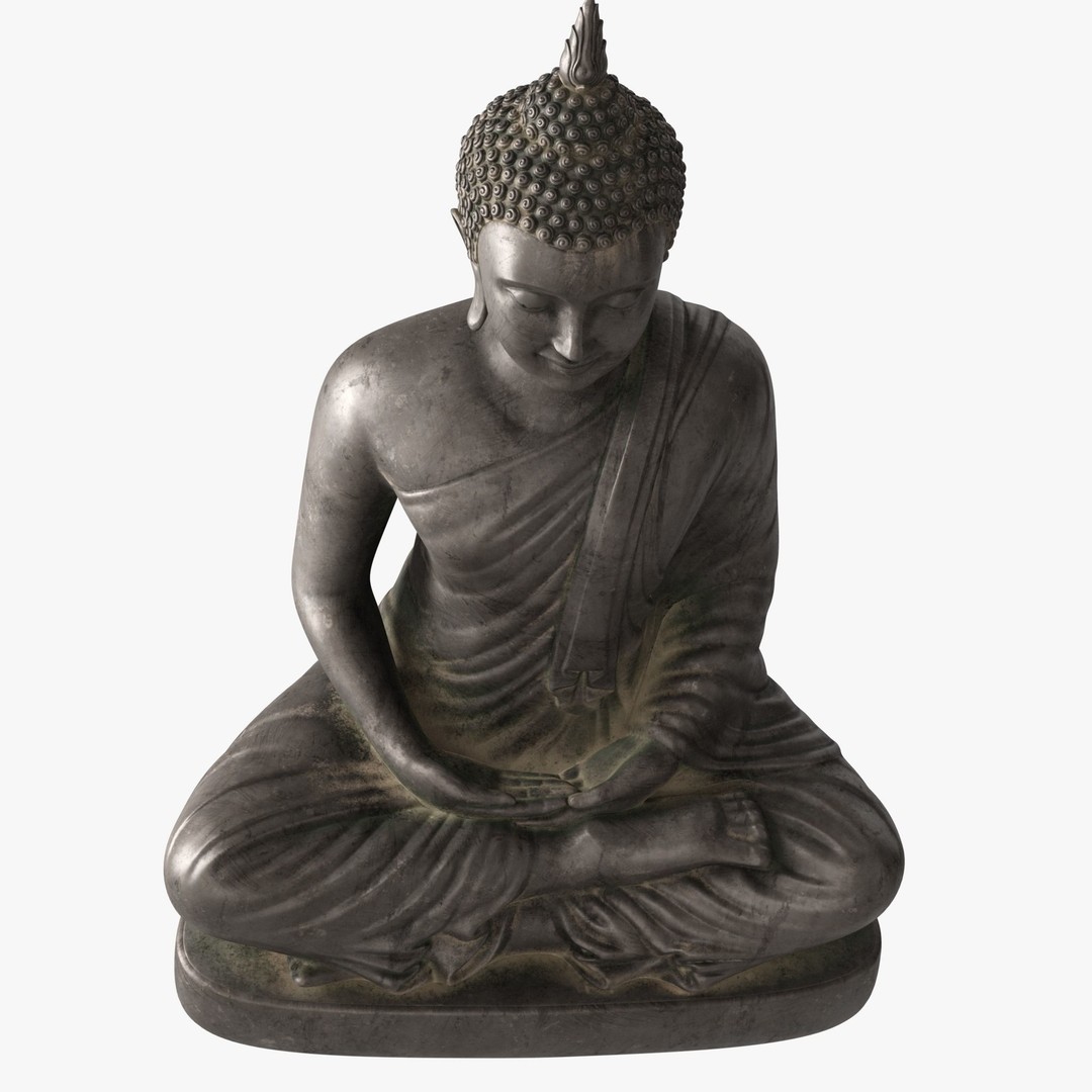 Thai Buddha Statue 3D Model – Low Poly PBR Asset for Games and Renders - View 12