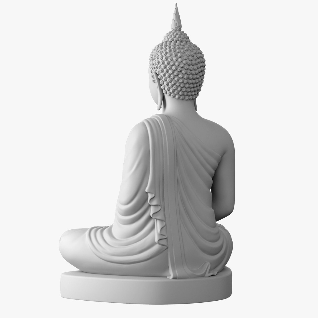 Thai Buddha Statue 3D Model – Low Poly PBR Asset for Games and Renders - View 17