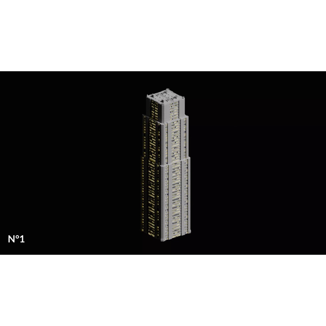 Sci-Fi Buildings 3D Model – Cyberpunk Style Low-Poly Pack, Blender & FBX - View 14