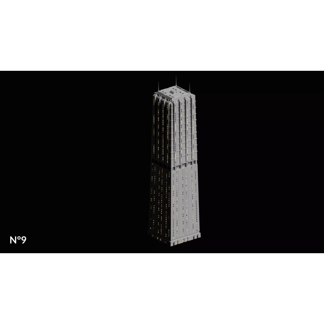 Sci-Fi Buildings 3D Model – Cyberpunk Style Low-Poly Pack, Blender & FBX - View 22