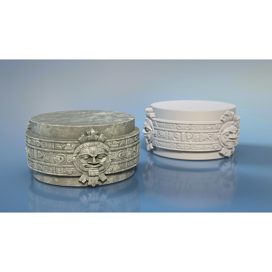 Mayan Pillar Temple 3D Model – High Poly Architectural Asset, FBX - View 23