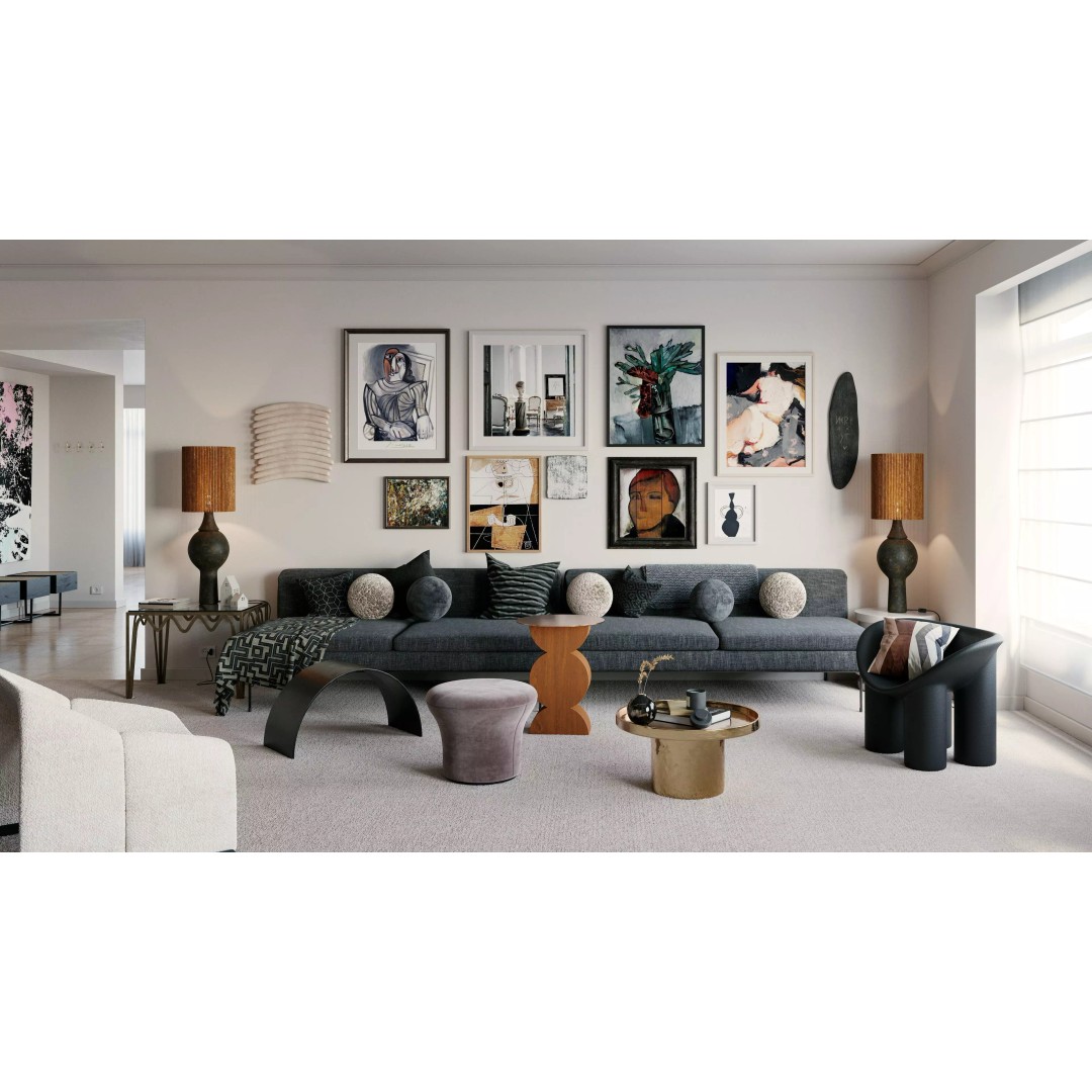 Caulfield North Interior Scene 3D Model – Modern Design, C4D, PBR - View 2