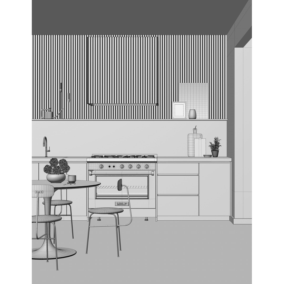 Caulfield North Interior Scene 3D Model – Modern Design, C4D, PBR - View 20