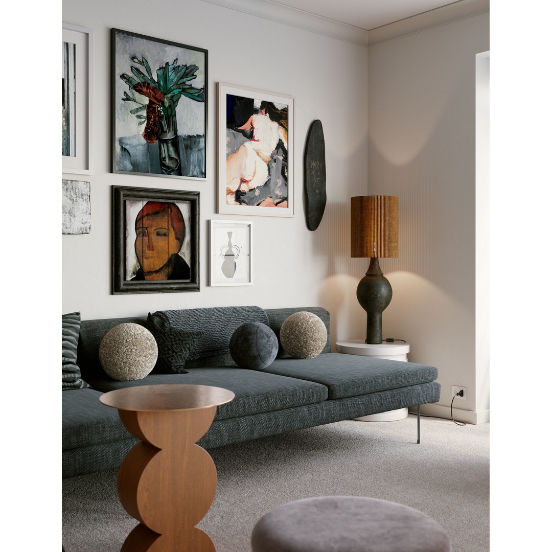 Caulfield North Interior Scene 3D Model – Modern Design, C4D, PBR - View 3