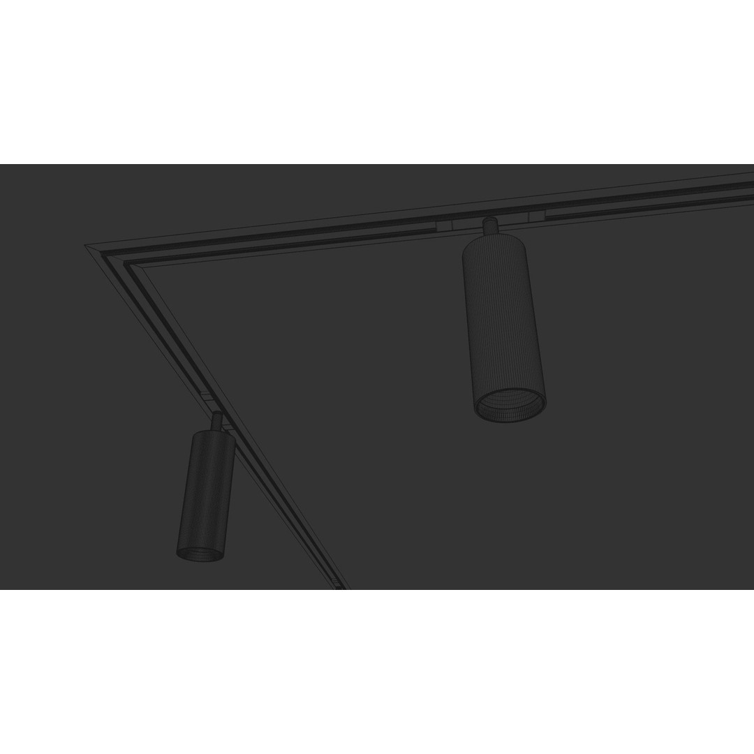 Spot Set 3D Model – Modern Ceiling Lighting for Cinema 4D, V-Ray, Corona - View 16