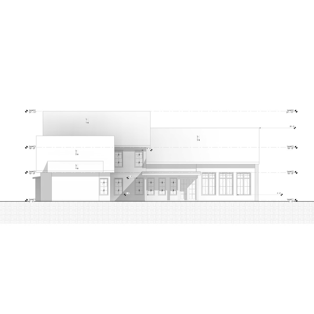 Two-Storey Wood House 3D Model – Modern Revit Architecture, FBX - View 16