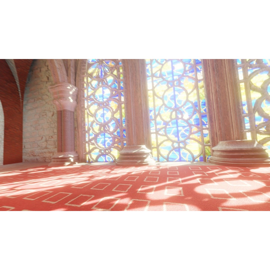 Church Cathedral 3D Model – Low Poly Historic Exterior, Blender - View 12