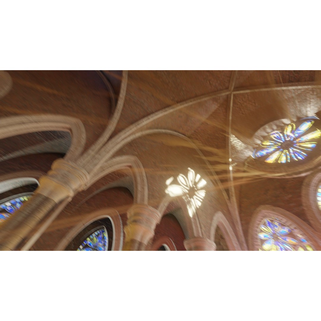 Church Cathedral 3D Model – Low Poly Historic Exterior, Blender - View 5