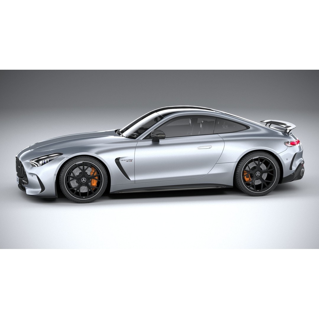 Mercedes-Benz AMG GT Coupe 3D Model – Low Poly Game Asset, FBX, OBJ - View 10