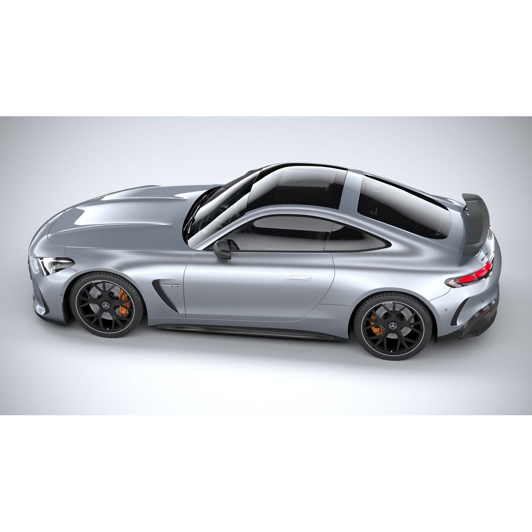 Mercedes-Benz AMG GT Coupe 3D Model – Low Poly Game Asset, FBX, OBJ - View 11