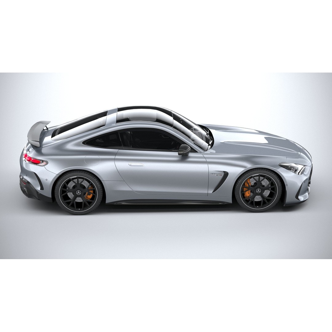 Mercedes-Benz AMG GT Coupe 3D Model – Low Poly Game Asset, FBX, OBJ - View 13