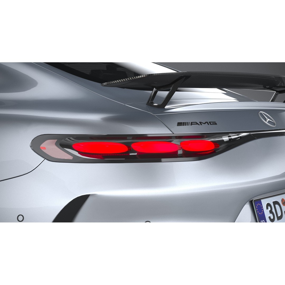 Mercedes-Benz AMG GT Coupe 3D Model – Low Poly Game Asset, FBX, OBJ - View 17