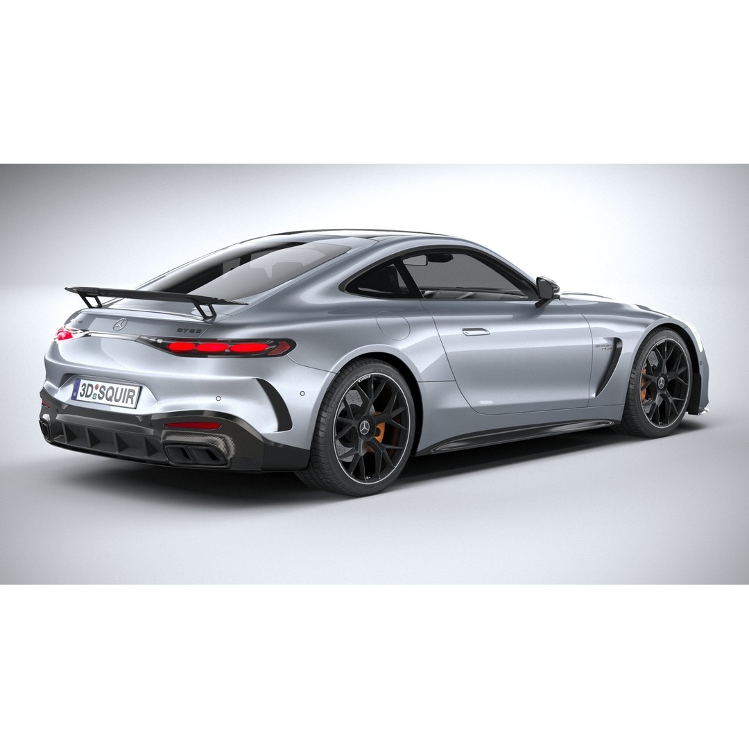 Mercedes-Benz AMG GT Coupe 3D Model – Low Poly Game Asset, FBX, OBJ - View 19