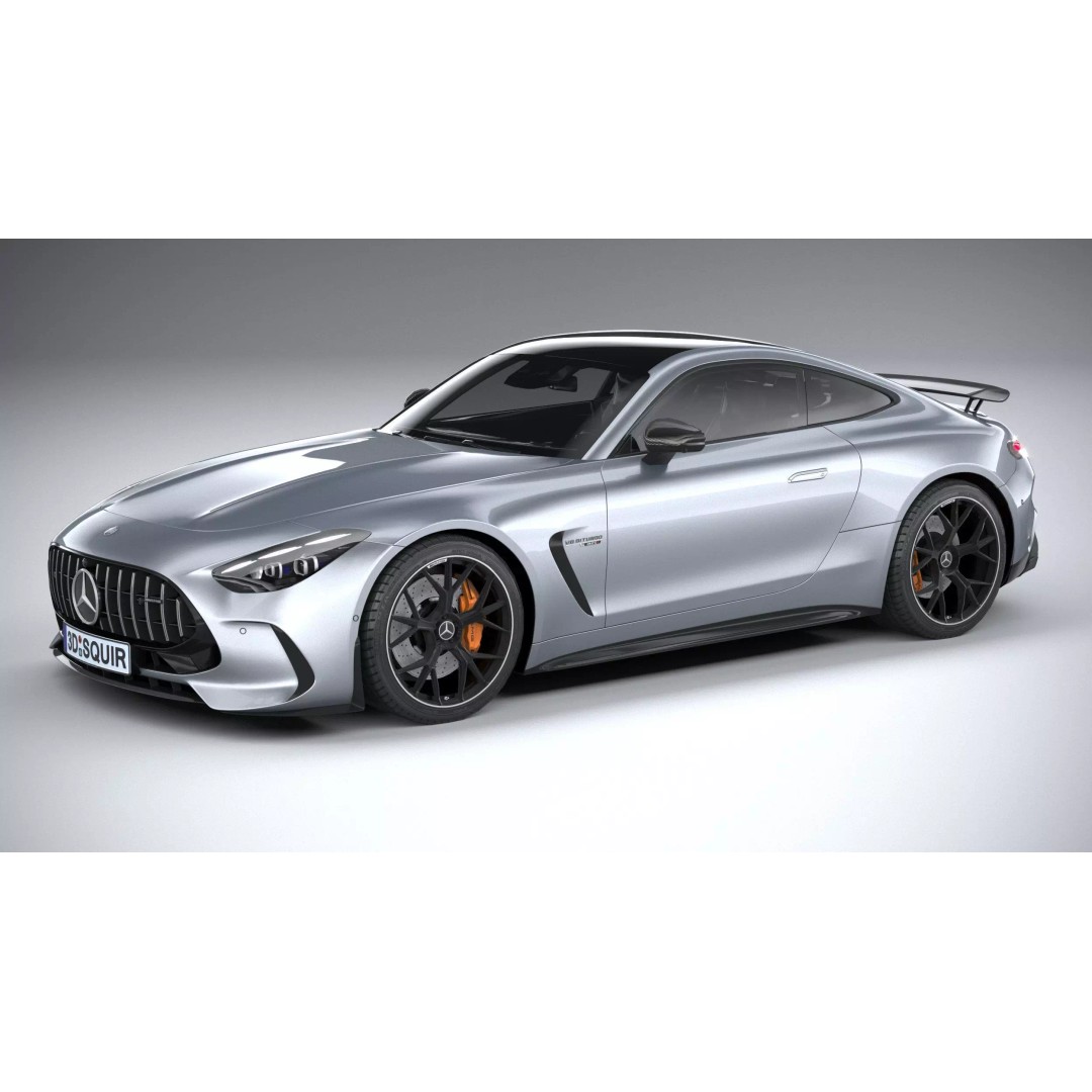 Mercedes-Benz AMG GT Coupe 3D Model – Low Poly Game Asset, FBX, OBJ - View 2
