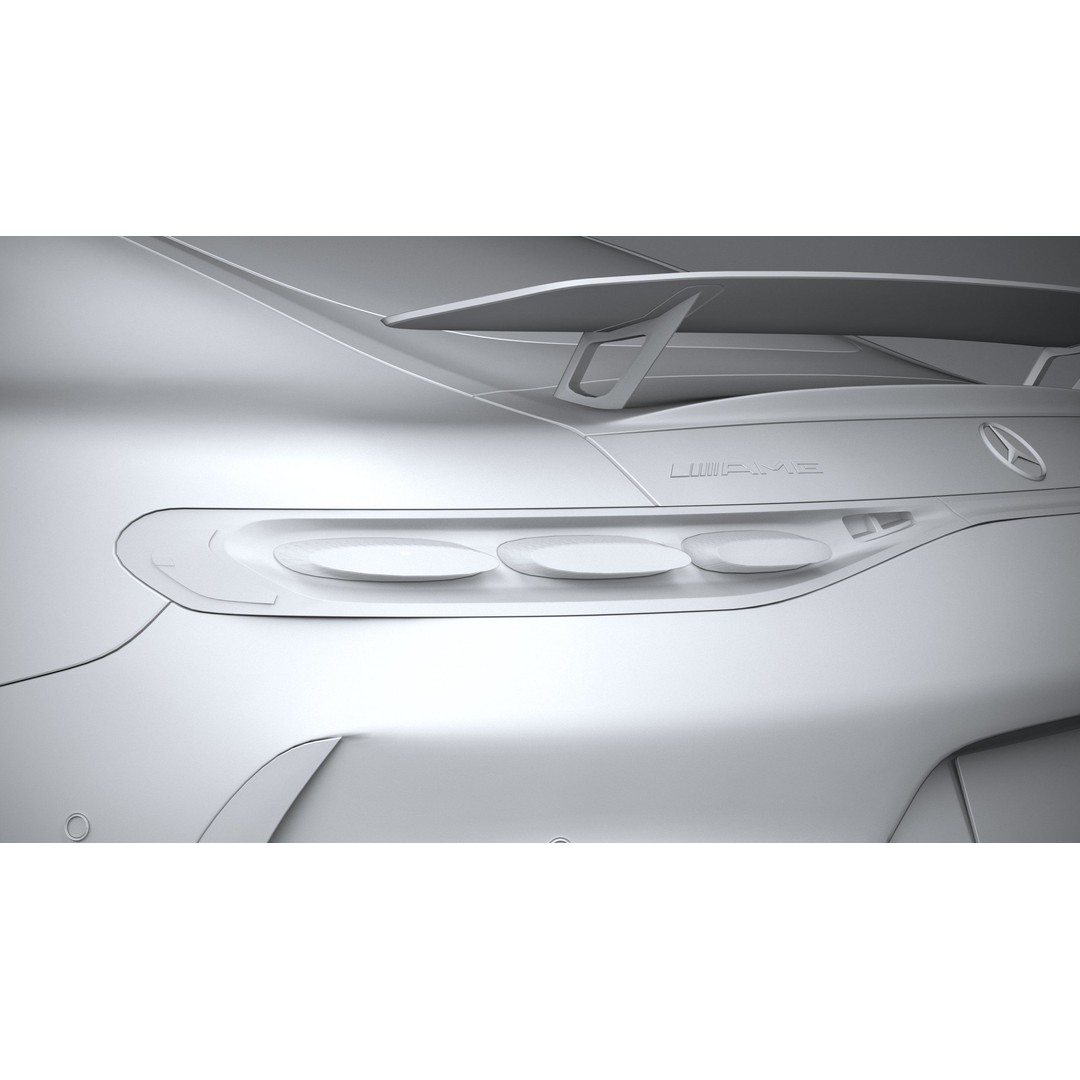 Mercedes-Benz AMG GT Coupe 3D Model – Low Poly Game Asset, FBX, OBJ - View 26