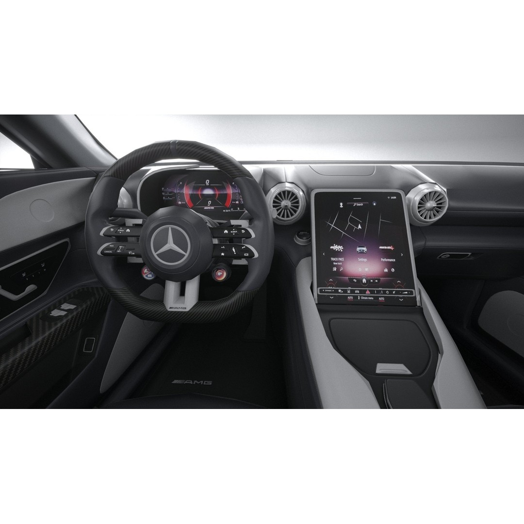 Mercedes-Benz AMG GT Coupe 3D Model – Low Poly Game Asset, FBX, OBJ - View 29