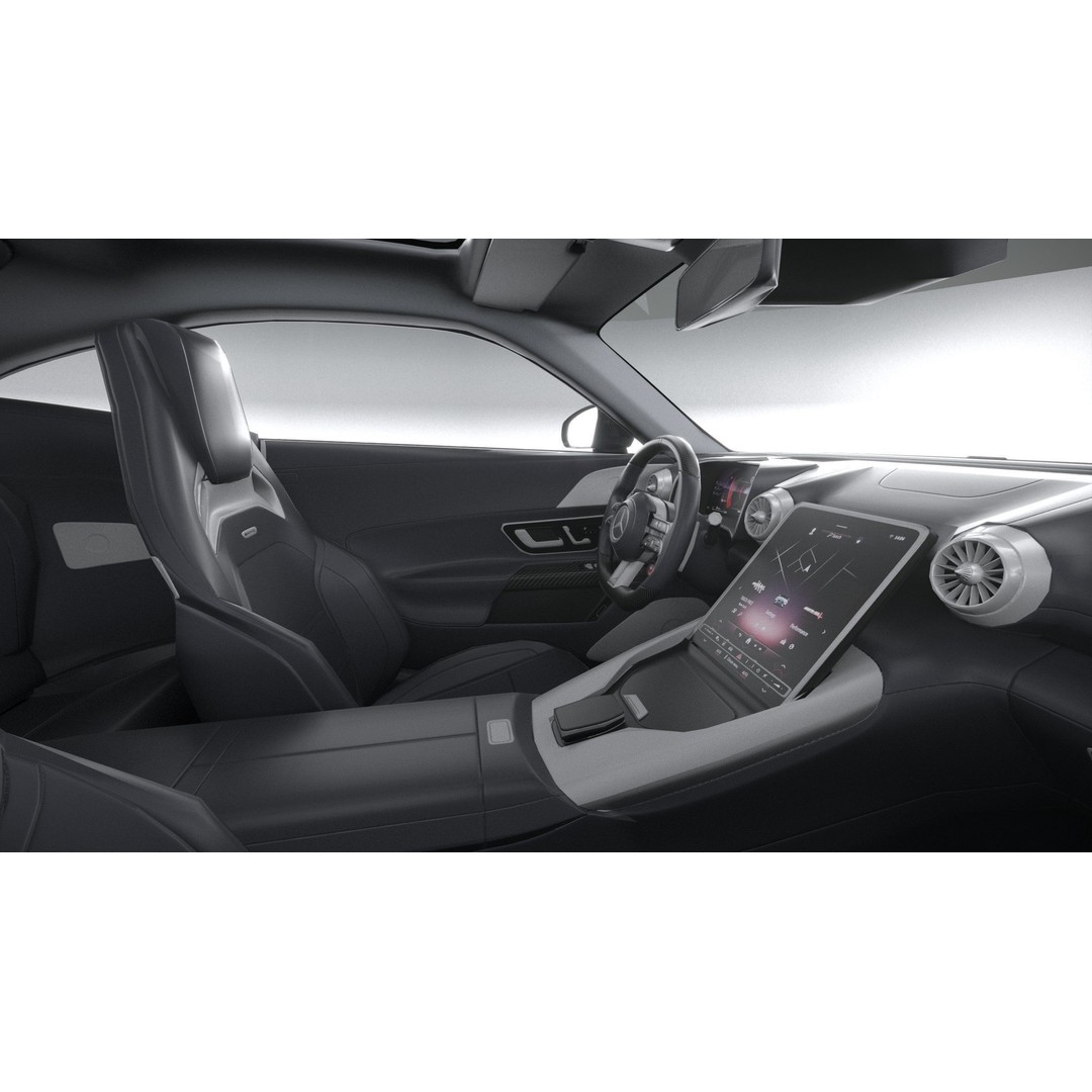 Mercedes-Benz AMG GT Coupe 3D Model – Low Poly Game Asset, FBX, OBJ - View 30