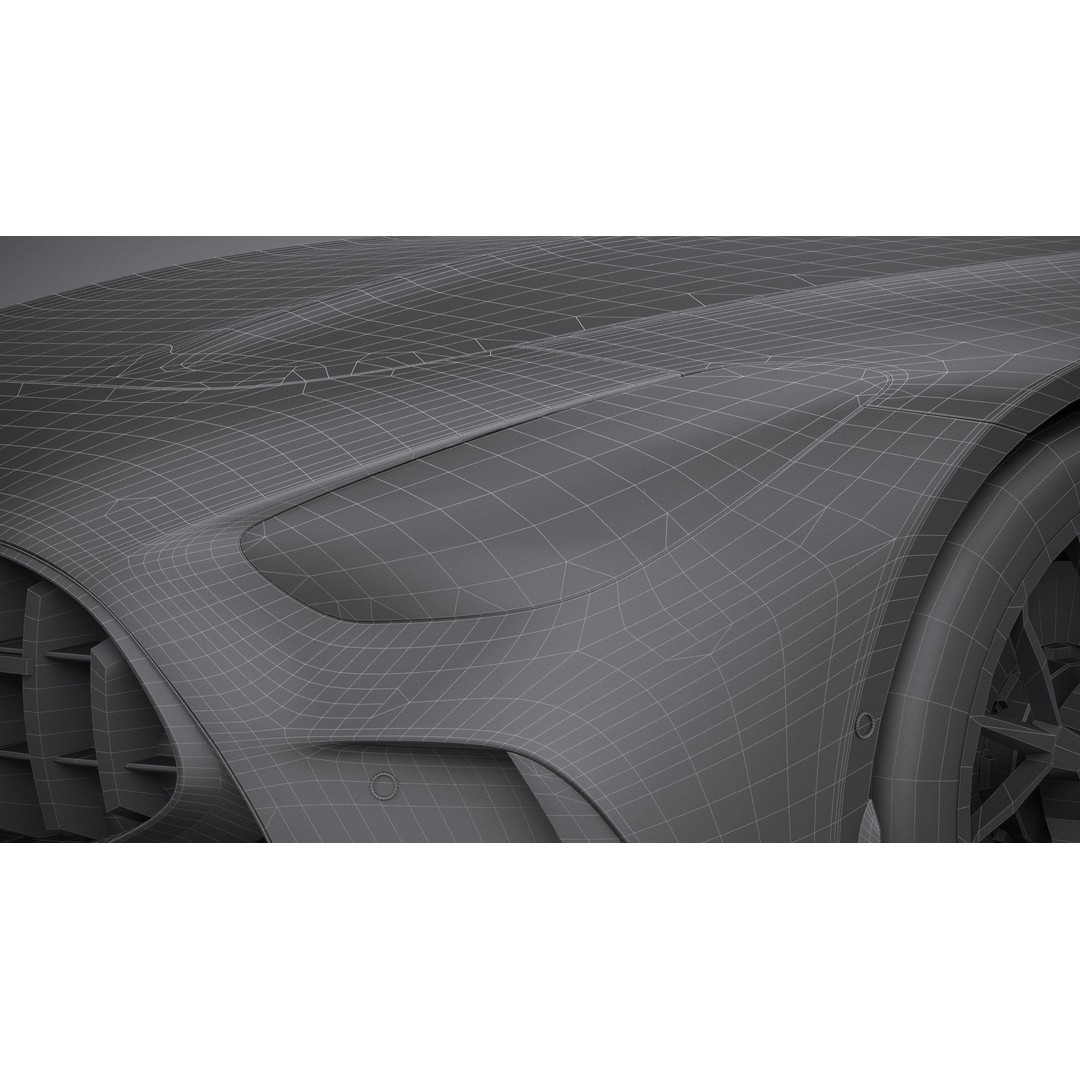 Mercedes-Benz AMG GT Coupe 3D Model – Low Poly Game Asset, FBX, OBJ - View 35