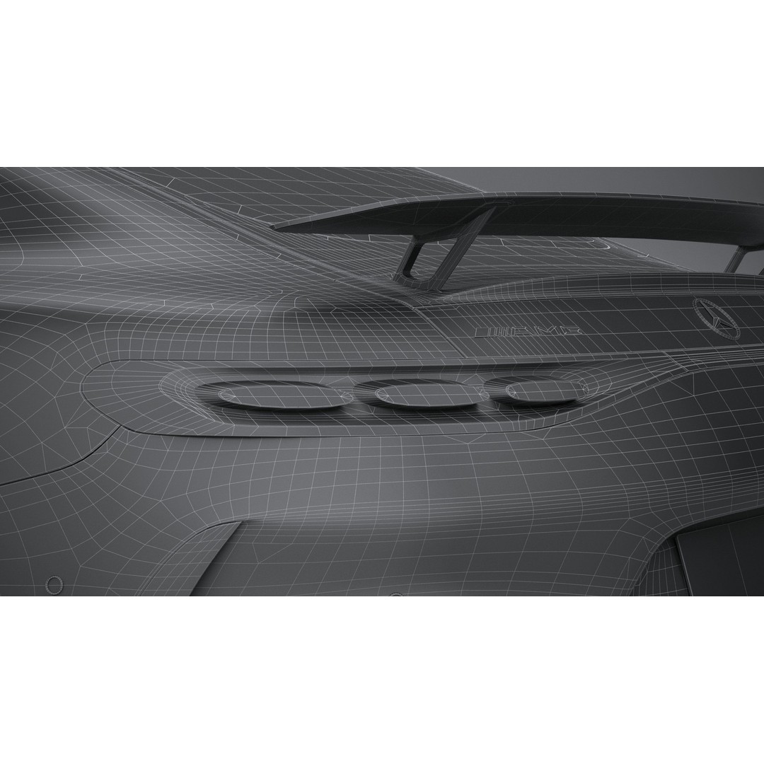 Mercedes-Benz AMG GT Coupe 3D Model – Low Poly Game Asset, FBX, OBJ - View 36