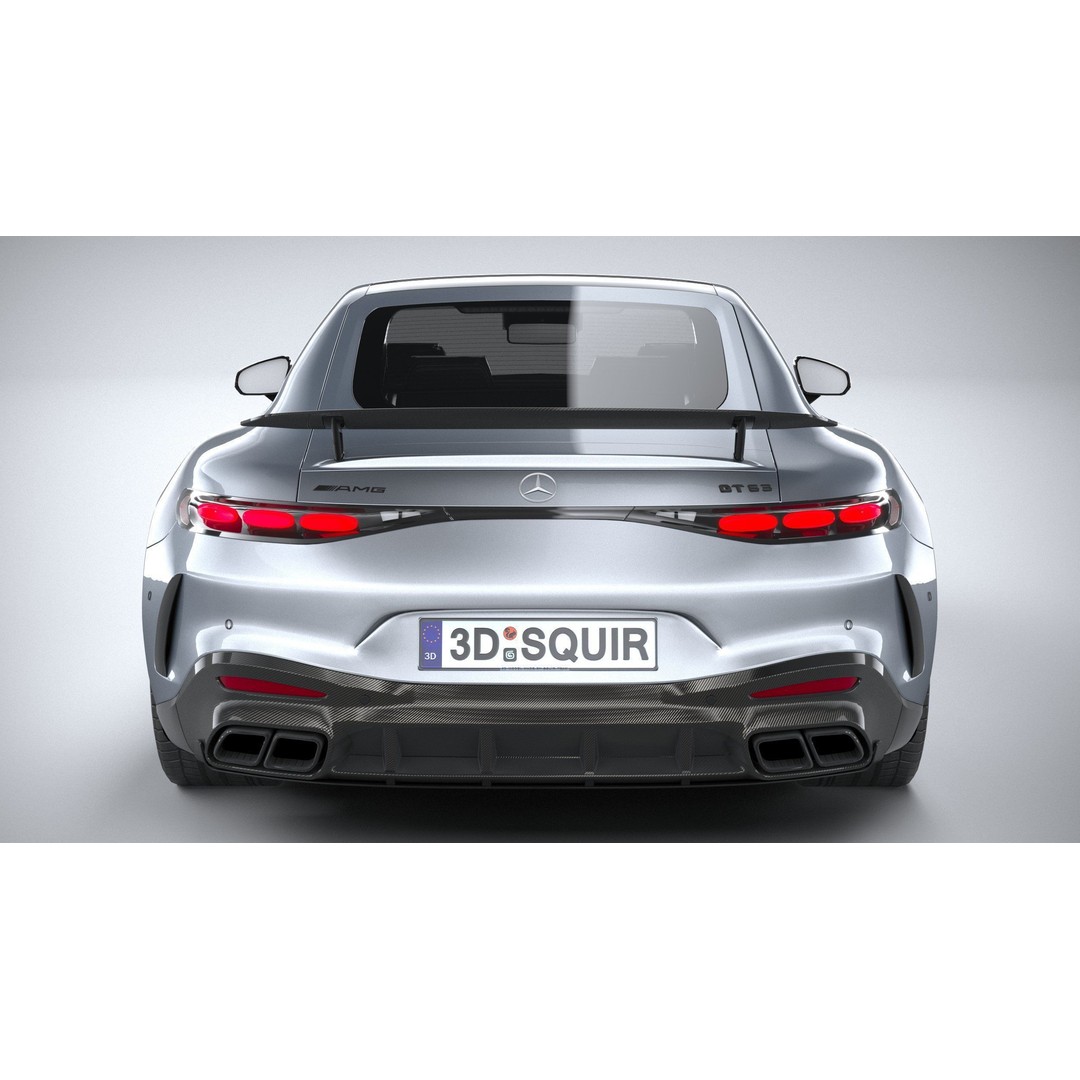 Mercedes-Benz AMG GT Coupe 3D Model – Low Poly Game Asset, FBX, OBJ - View 6