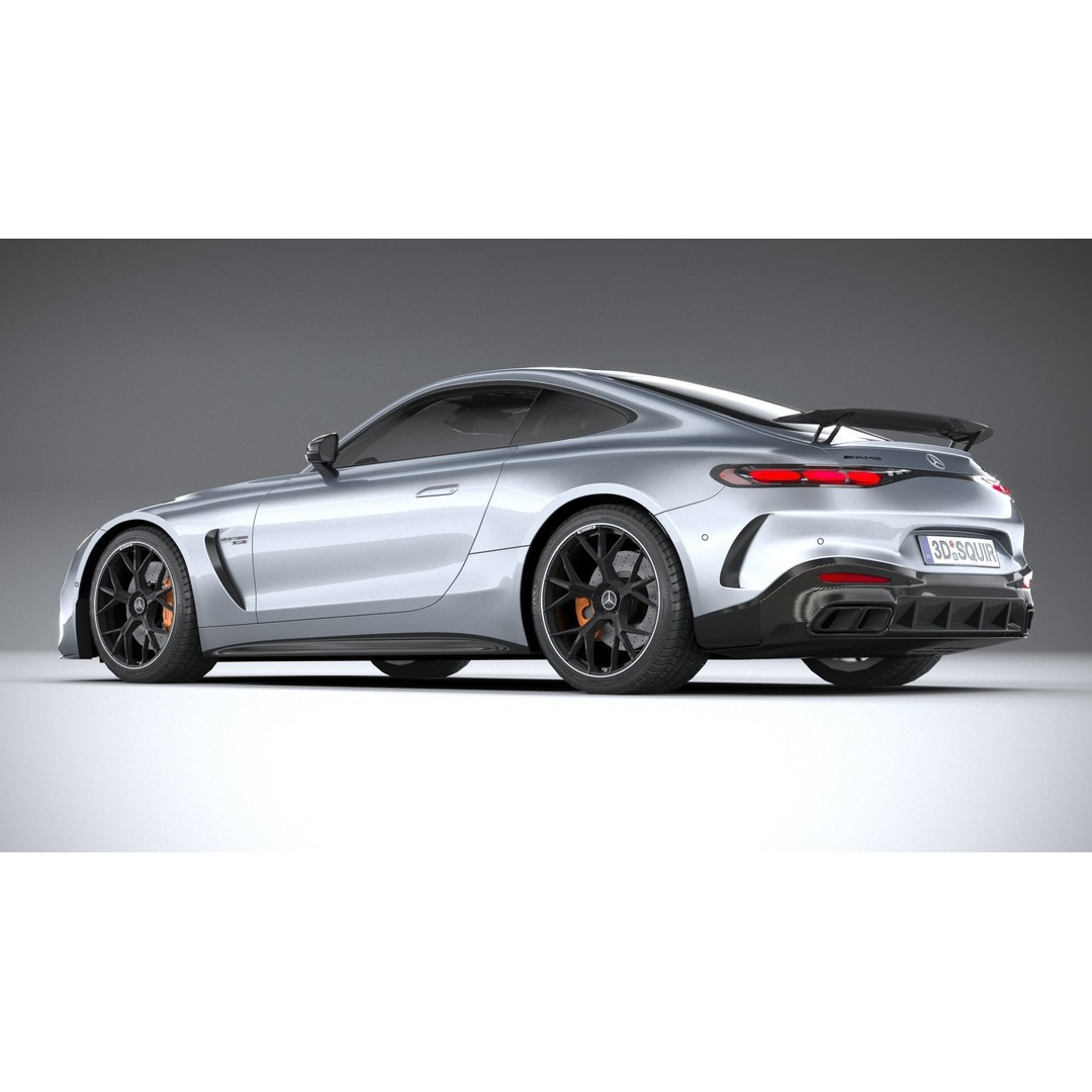 Mercedes-Benz AMG GT Coupe 3D Model – Low Poly Game Asset, FBX, OBJ - View 7