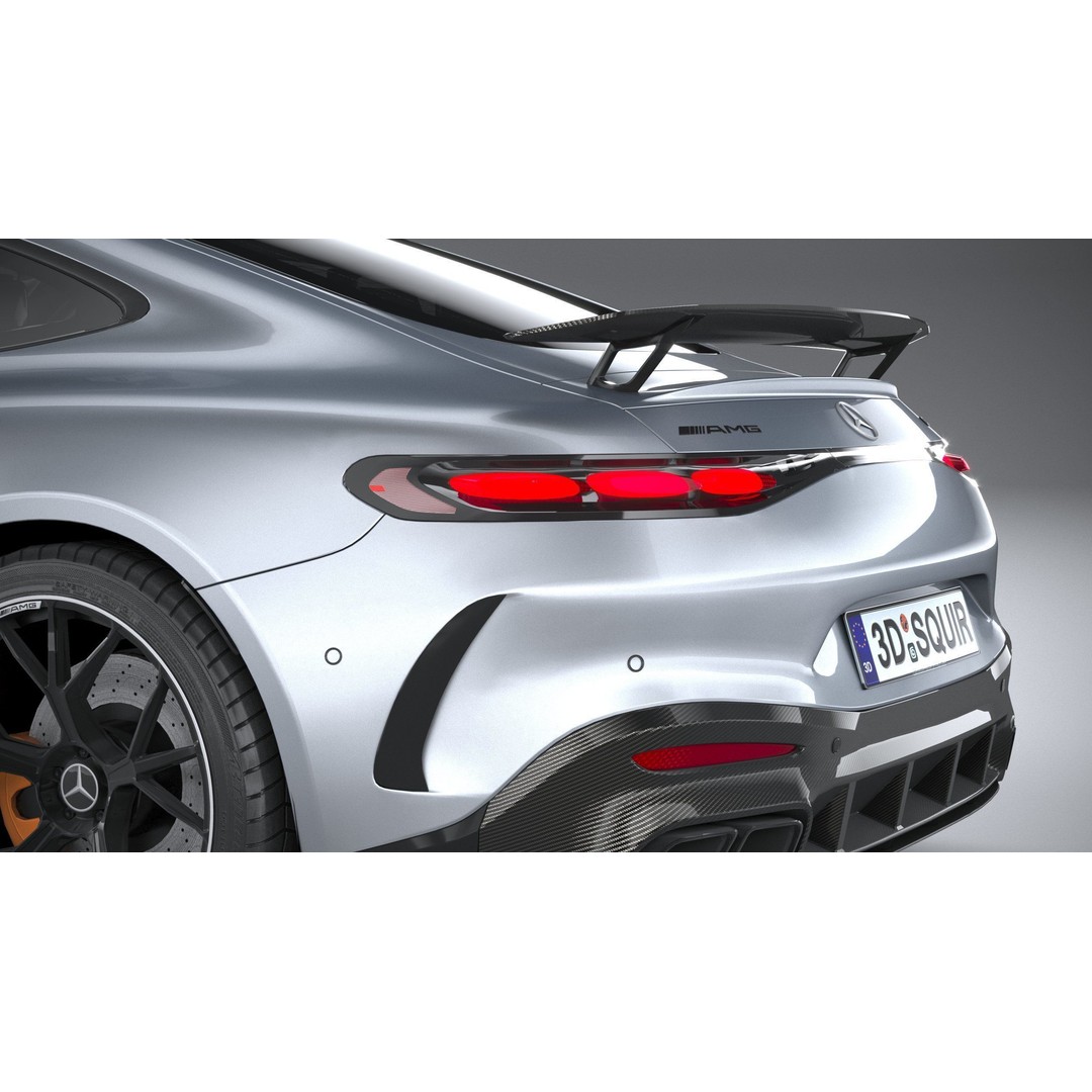Mercedes-Benz AMG GT Coupe 3D Model – Low Poly Game Asset, FBX, OBJ - View 8