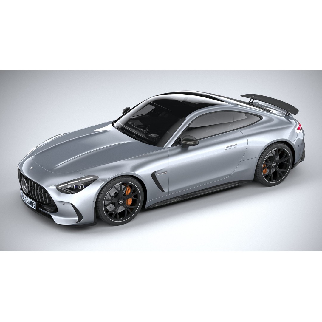 Mercedes-Benz AMG GT Coupe 3D Model – Low Poly Game Asset, FBX, OBJ - View 9