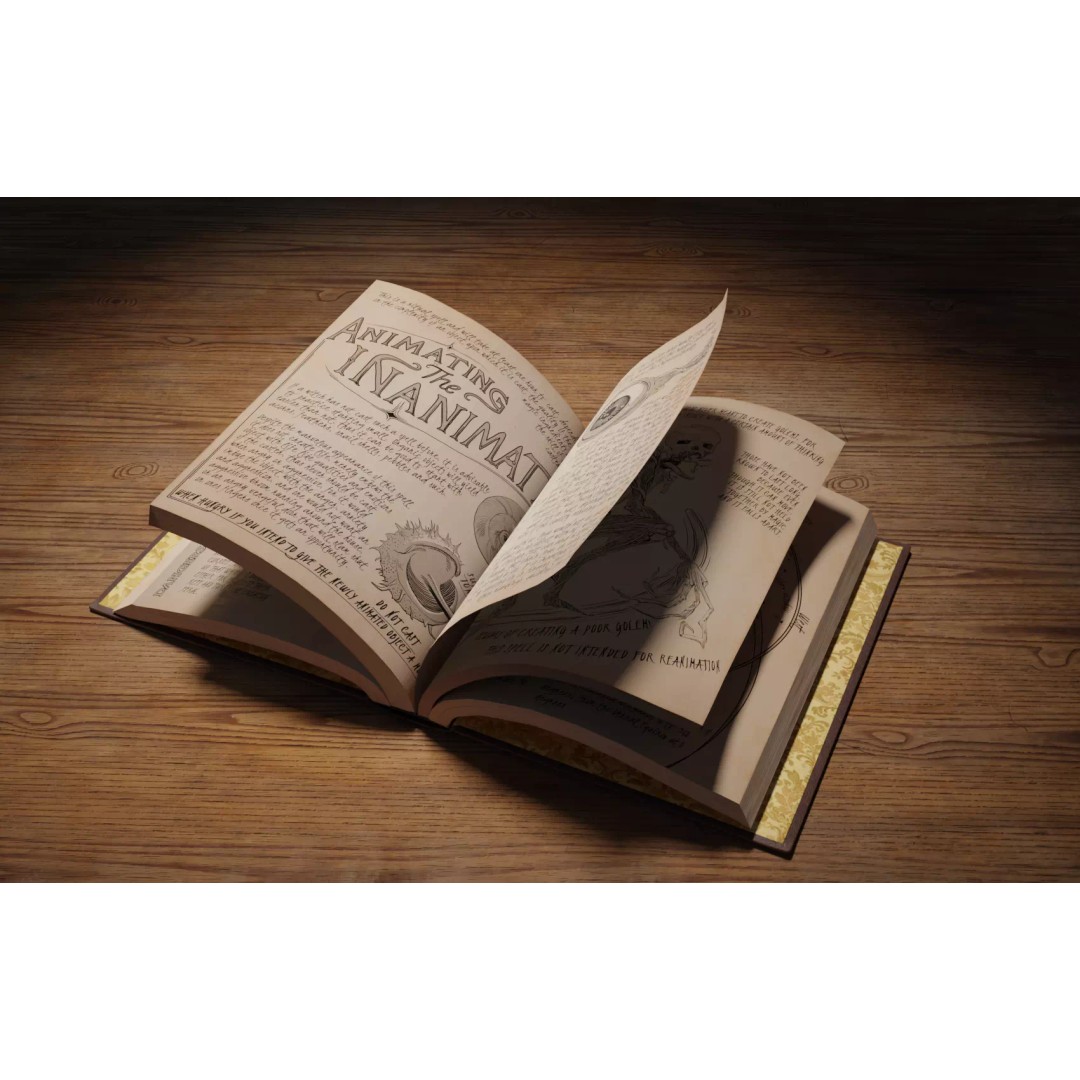 Animated Book 3D Model – Low Poly Rigged Game Asset, FBX - View 2